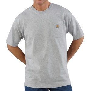 Heather Gray Loose Fit Carhartt Pocket T-Shirt